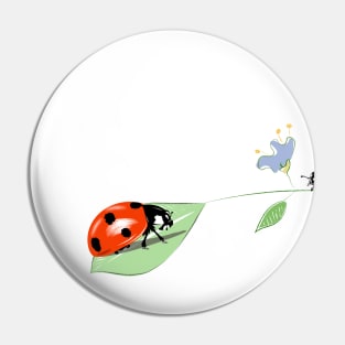 Seven-point ladybug pattern Pin