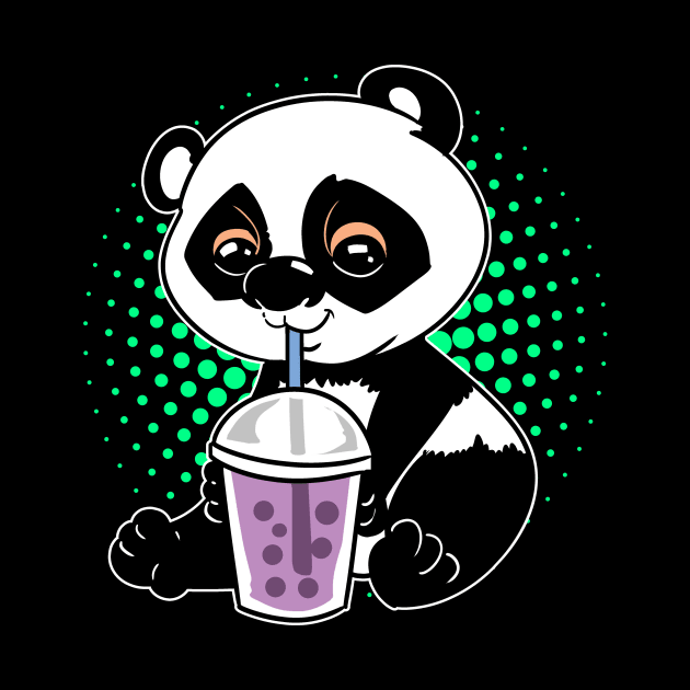 Panda Kawaii Anime Bubble Tea Boba by ModernMode