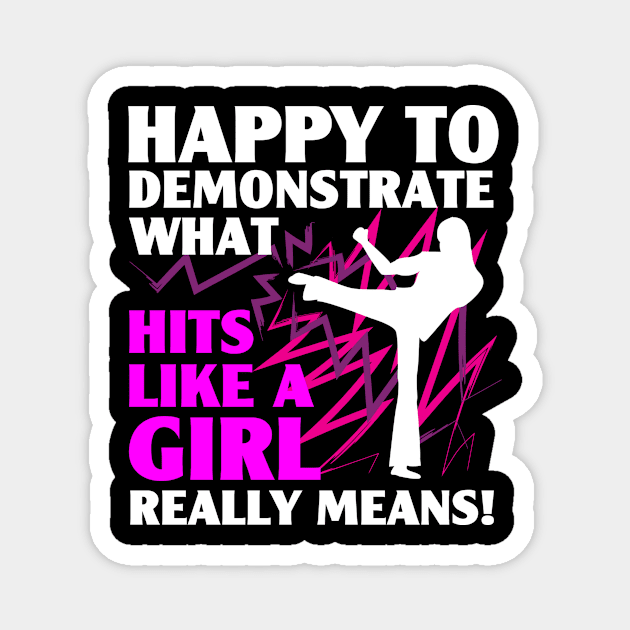 Karate Girl Funny Magnet by TheBestHumorApparel