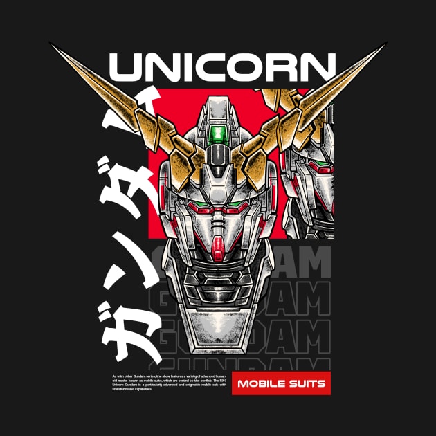 Unicorn Gundam Series by Harrisaputra