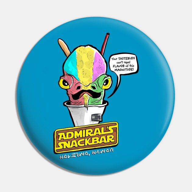 Da Admiral's Snack Bar Pin by valdezign