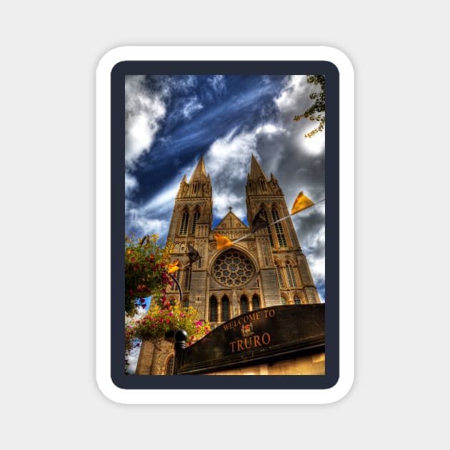 Welcome To Truro, Cornwall, UK Magnet by tommysphotos