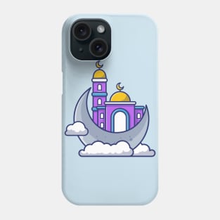 Mosque With Moon Cartoon Phone Case