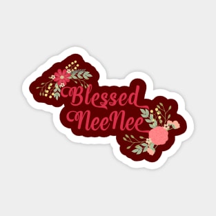 Blessed NeeNee Floral Christian Grandma Gift Magnet