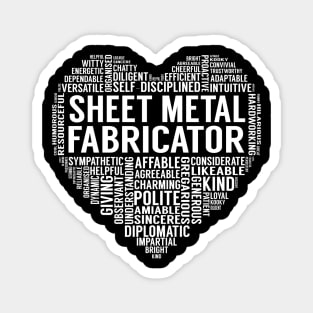 Sheet Metal Fabricator Heart Magnet