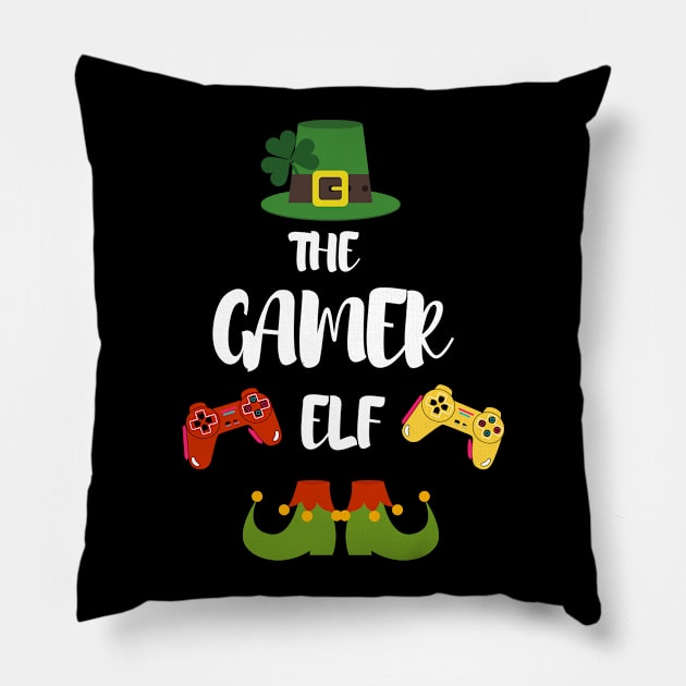 christmas in quarantine - The gamer elf Pillow by OrionBlue