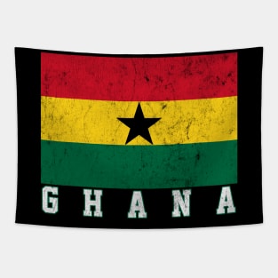 Ghana / Vintage Style Flag Design Tapestry