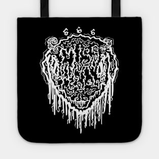 white baphomet Tote