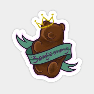 Princess Chocolate Bear Magnet