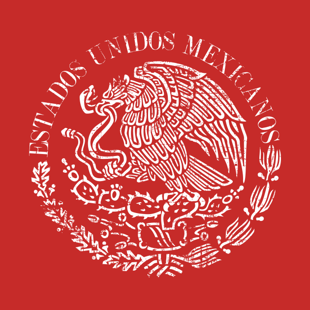 Estados Unidos Mexicanos - Mexican Coat of arms - Grunge design by verde