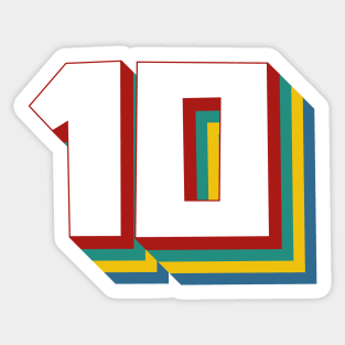 Number 10 Stickers for Sale