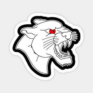 HomeSchoolTattoo Panther Head (RED EYE) Magnet