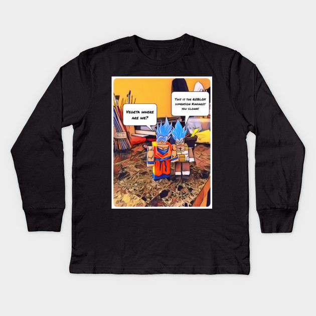 Dbz Roblox Dbz Kids Long Sleeve T Shirt Teepublic - foto do t shirt goku roblox