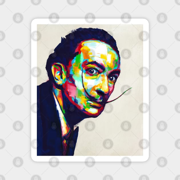 Salvador Dali Painting Magnet by anycolordesigns