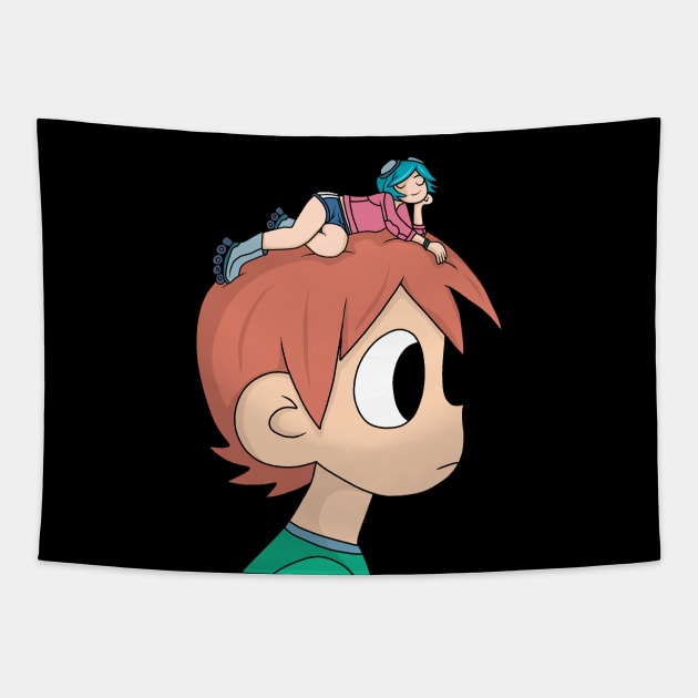 Scott Pilgrim vs The World Tapestry by valentinahramov