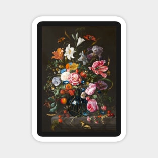 Pretty Flowers Floral Bouquet Painting Magnet