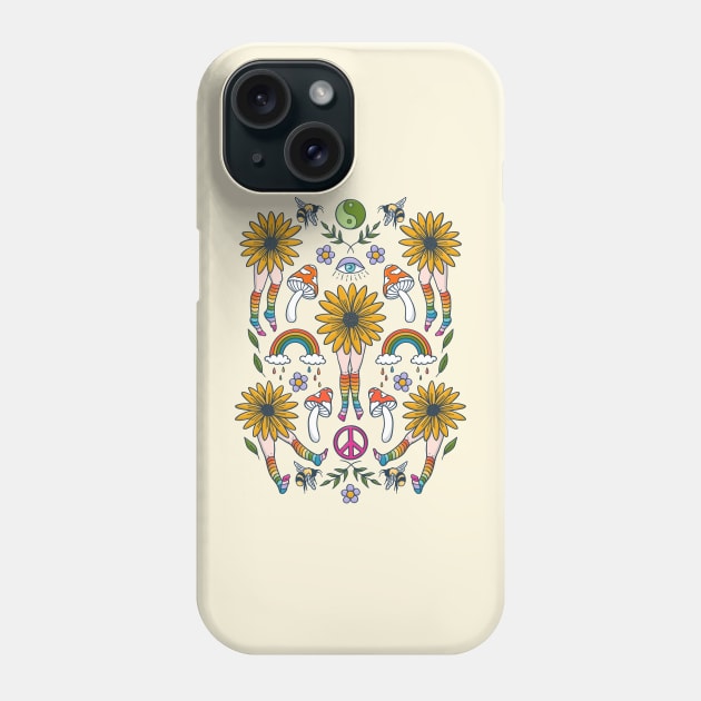 Hippie Flower People Phone Case by Tamara Lance