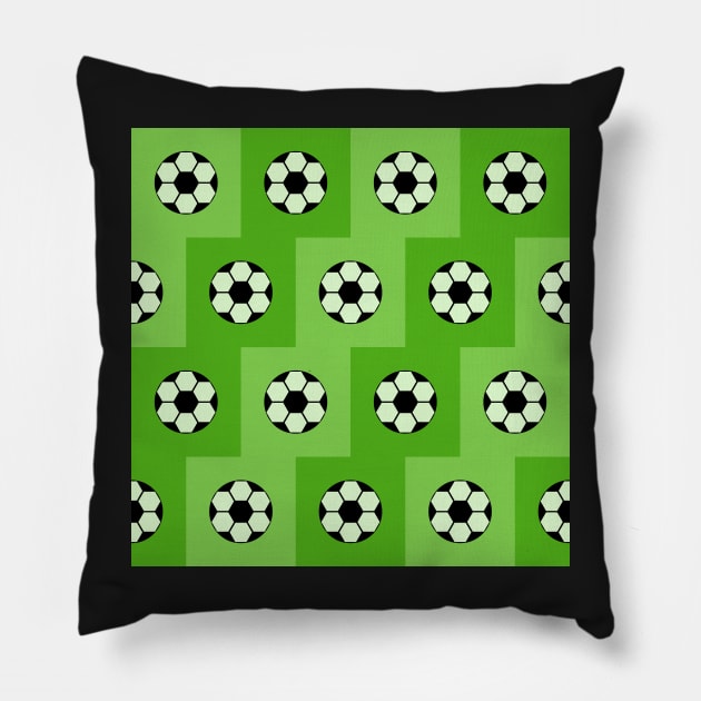 Football green pattern Pillow by olgart