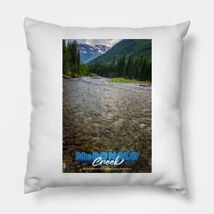 McDonald Creek Glacier National Park Pillow