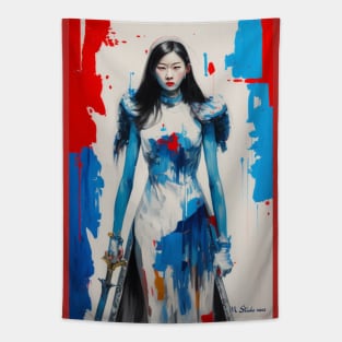 Asian female warrior 1 Tapestry