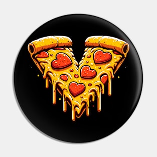 Pizza Heart Valentine's Day Pin