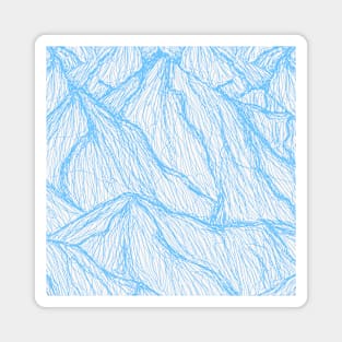Blue Line Mountains Magnet