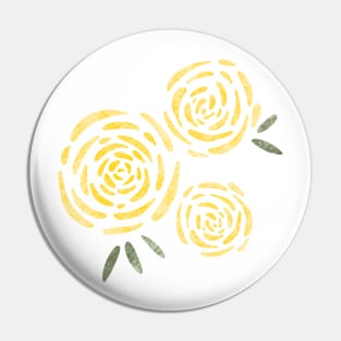 Golden Yellow Garden Flowers Pin