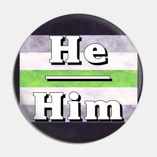 He-Him Pronouns: Agender Pin