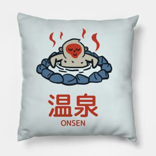 Snow Monkey Relaxing in Onsen Pillow