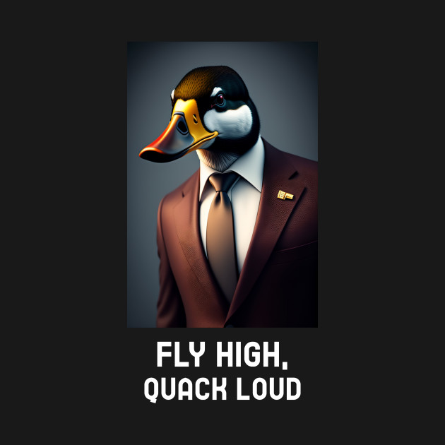 Fly High, Quack Loud Pet Duck! Pet TShirt TeePublic