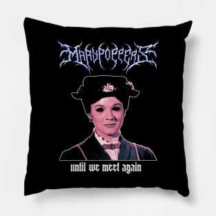 Mary Poppers Black Metal Pillow