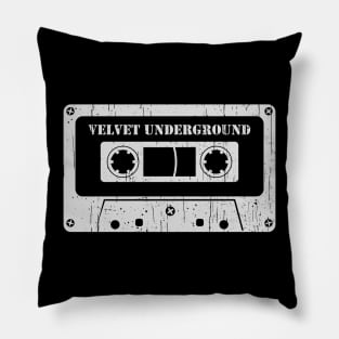 Velvet Underground - Vintage Cassette White Pillow