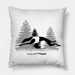 DOG HANDLER T-SHIRT WHITE (LURE COURSING) Pillow