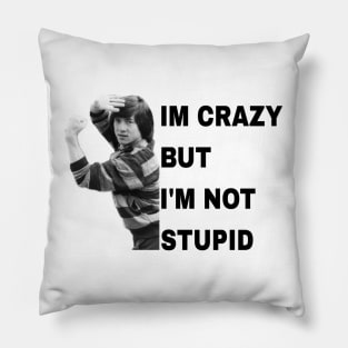 i'm crazy but i'm not stupid Pillow