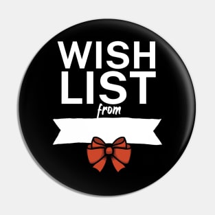 Wish list from Pin