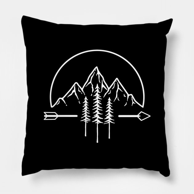 Arrow Pillow by SommersethArt