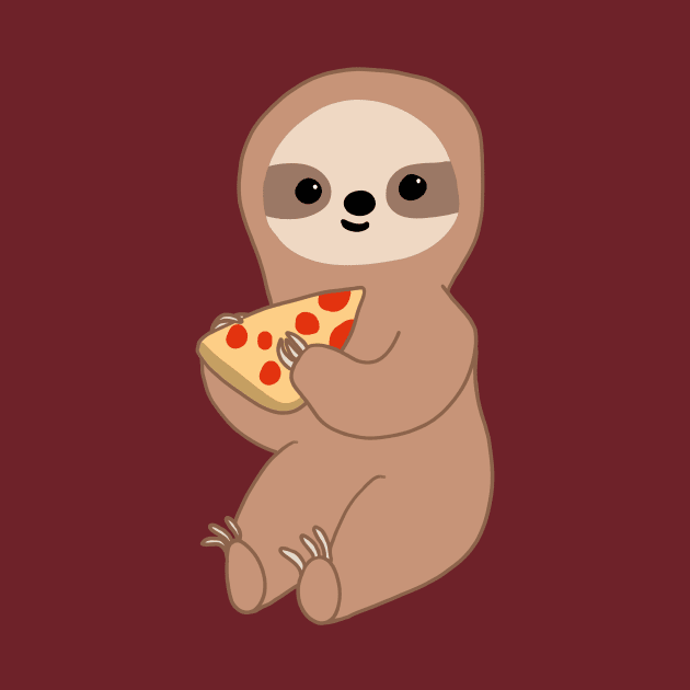 Pizza Sloth by bluecrown