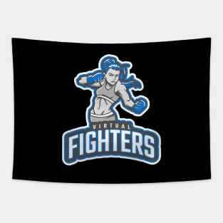 eSport Gaming Team Virtual Fighter Tapestry