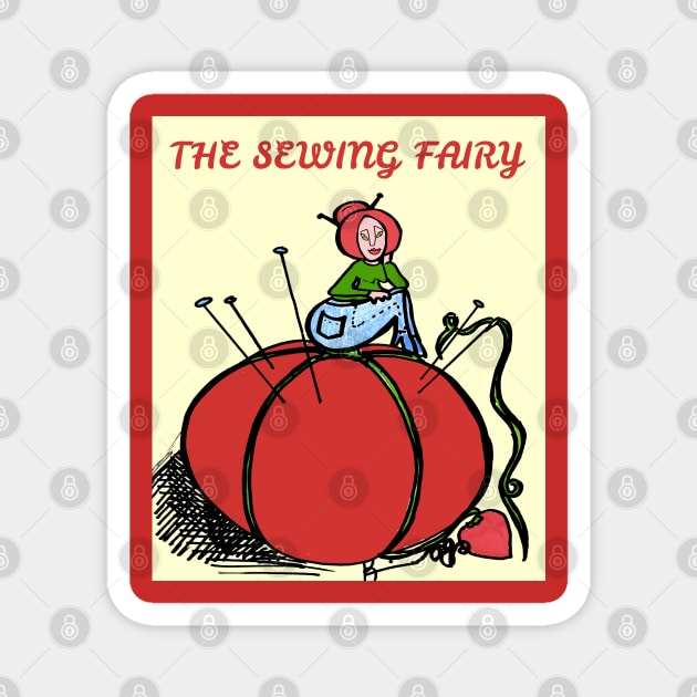 THE SEWING FAIRY Magnet by KRitters