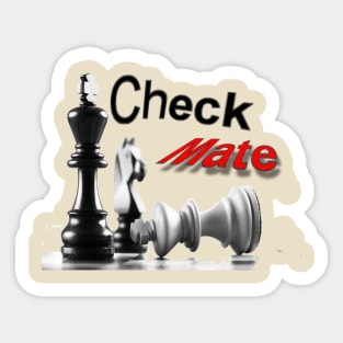 Chess puzzle sticker and magnet. Mate in 3. White to play