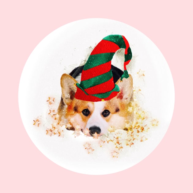 Corgi Santa’s Little Helper by emanuelacarratoni