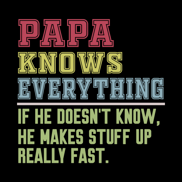 Papa knows everything vintage by Work Memes