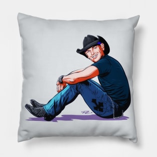 Keith Anderson - An illustration by Paul Cemmick Pillow