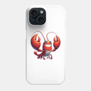 Funny Lobster Illustration Phone Case