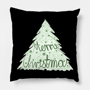 MERRY CHRISTMAS Christmas tree Pillow