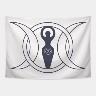 Wiccan Moon Goddess Tapestry