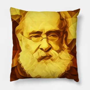 Anthony Trollope Portrait | Anthony Trollope Golden Artwork 15 Pillow