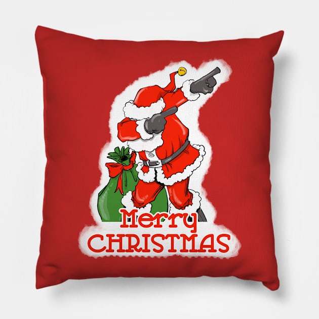 Dabbing Santa Pillow by WantedHero.com