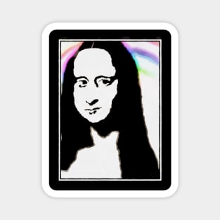 Mona Lisa Digital Profile Magnet