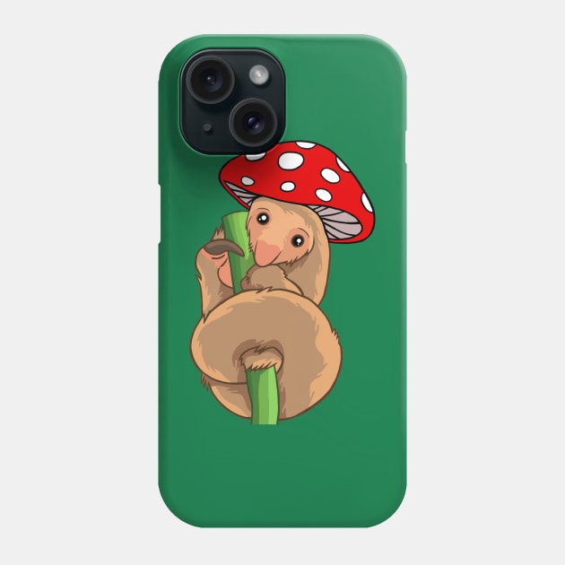 Silky anteater Mushie Phone Case by MushieCreatures